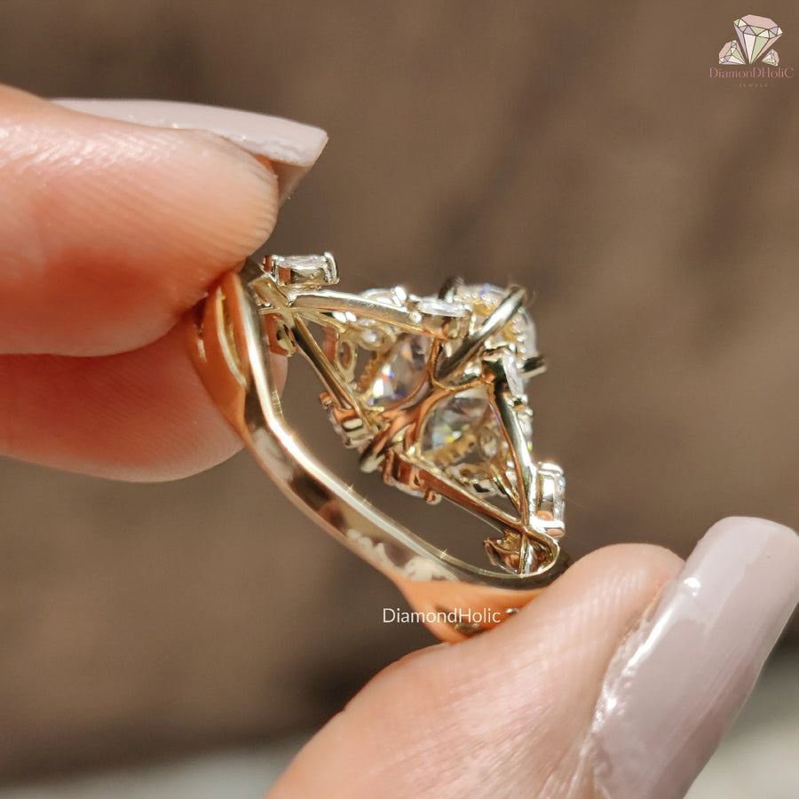 nature inspired engagement rings | leaf ring | vine ring