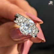 oval cut diamond ring