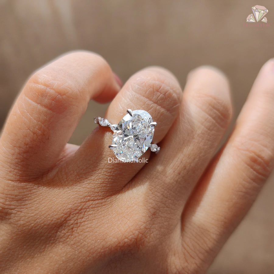 oval diamond engagement ring