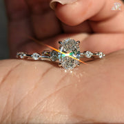 oval diamond engagement ring
