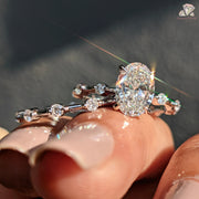 wedding ring sets oval