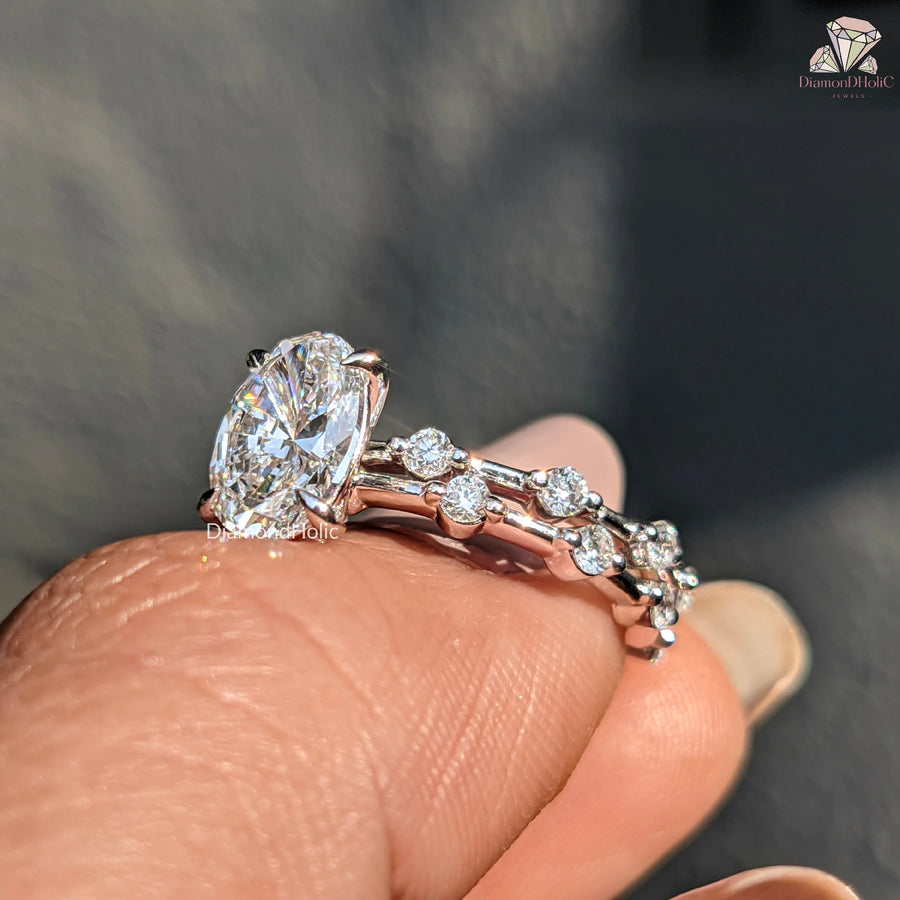 oval cut diamond ring