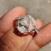 pear cut diamond ring