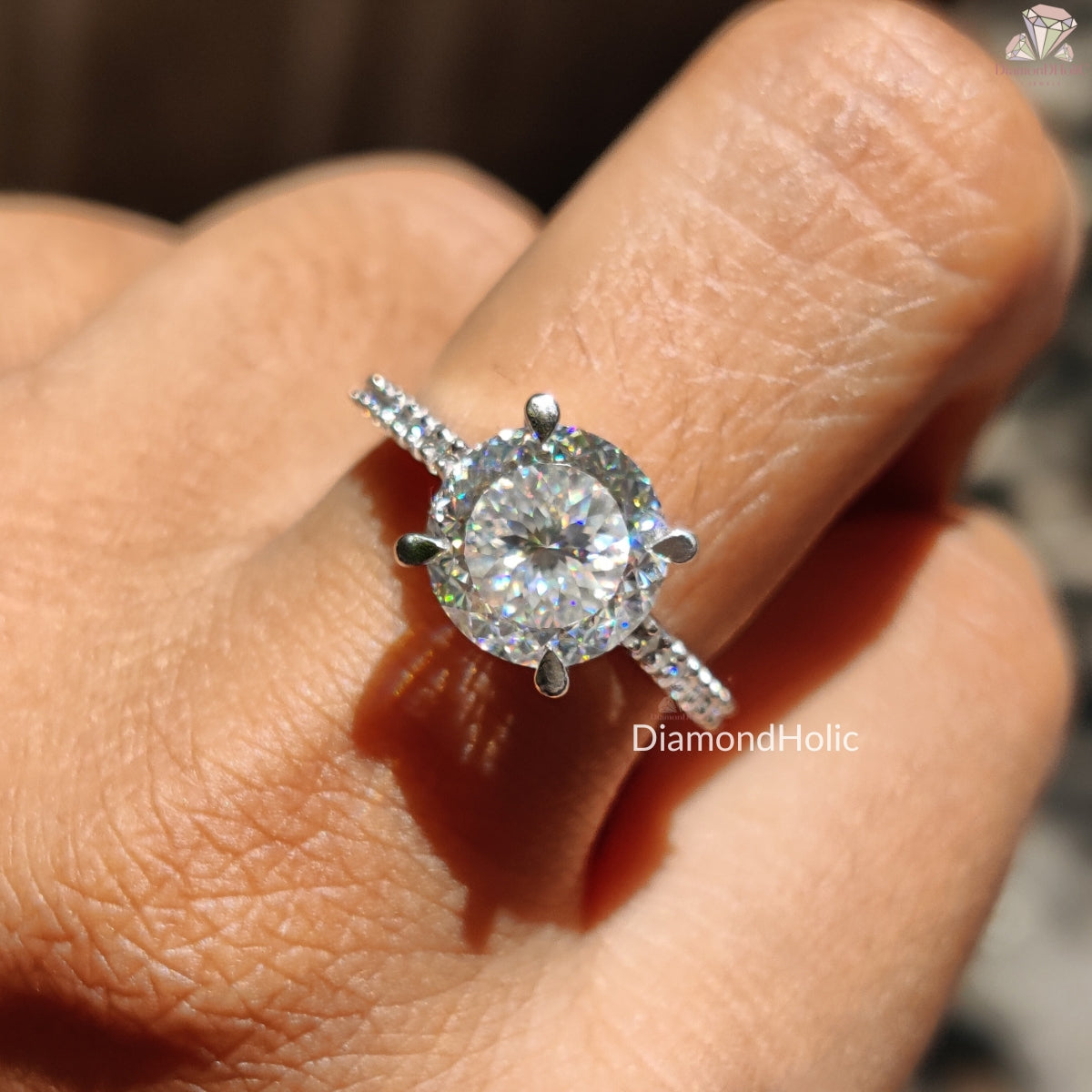 Portuguese cut diamond ring | portuguese cut round diamond ring
