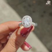 Hidden Halo Engagement Ring
