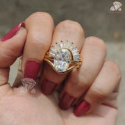 Matching wedding band set
