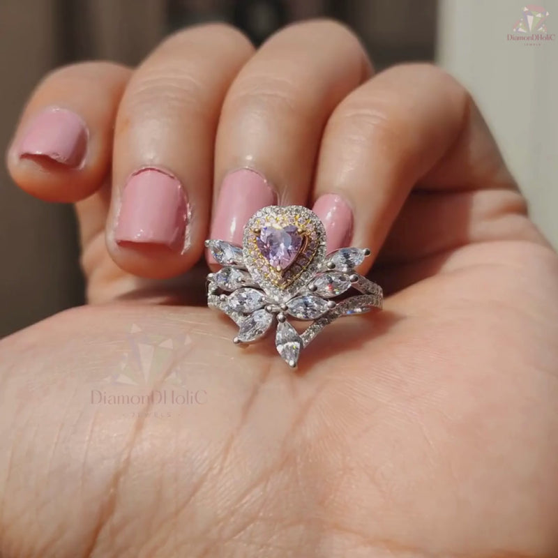 Double Halo Engagement Ring
