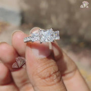 princess cut moissanite