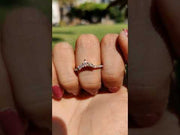 Marquise and Round Cut Curved Moissanite Half Eternity Wedding Band