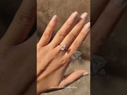 Pear Cut Lab Grown Diamond, Simpel Design Engagement Ring For Love