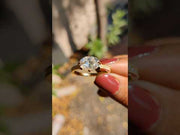 Oval Cut Milgrain Setting Moissanite Diamond Engagement Ring – Timeless
