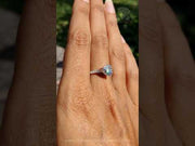 Trillion Cut Moissanite Pave Setting Diamond Engagement Ring – Modern