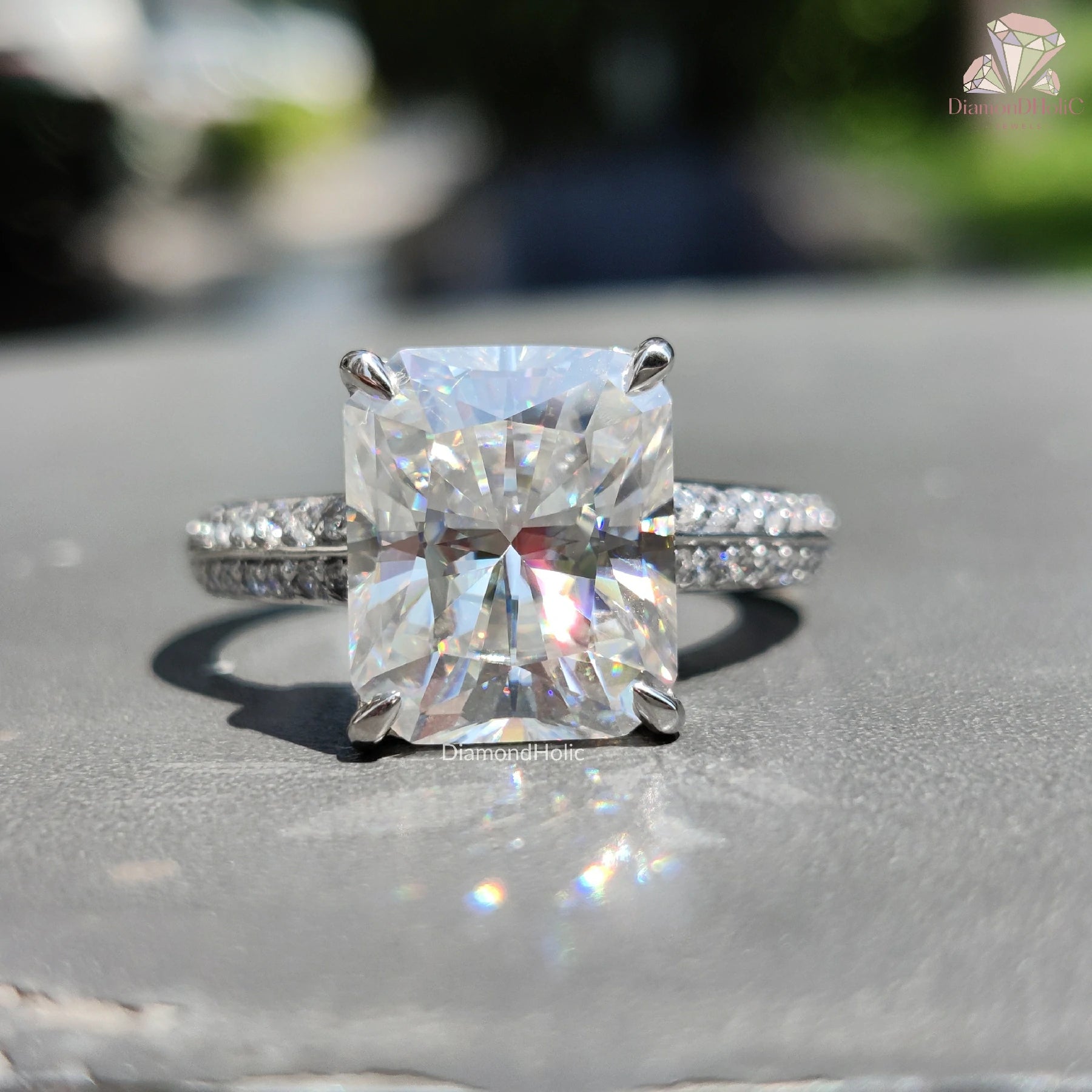 Radiant Cut Diamond Engagement Ring
