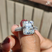 Radiant Cut Moissanite Ring