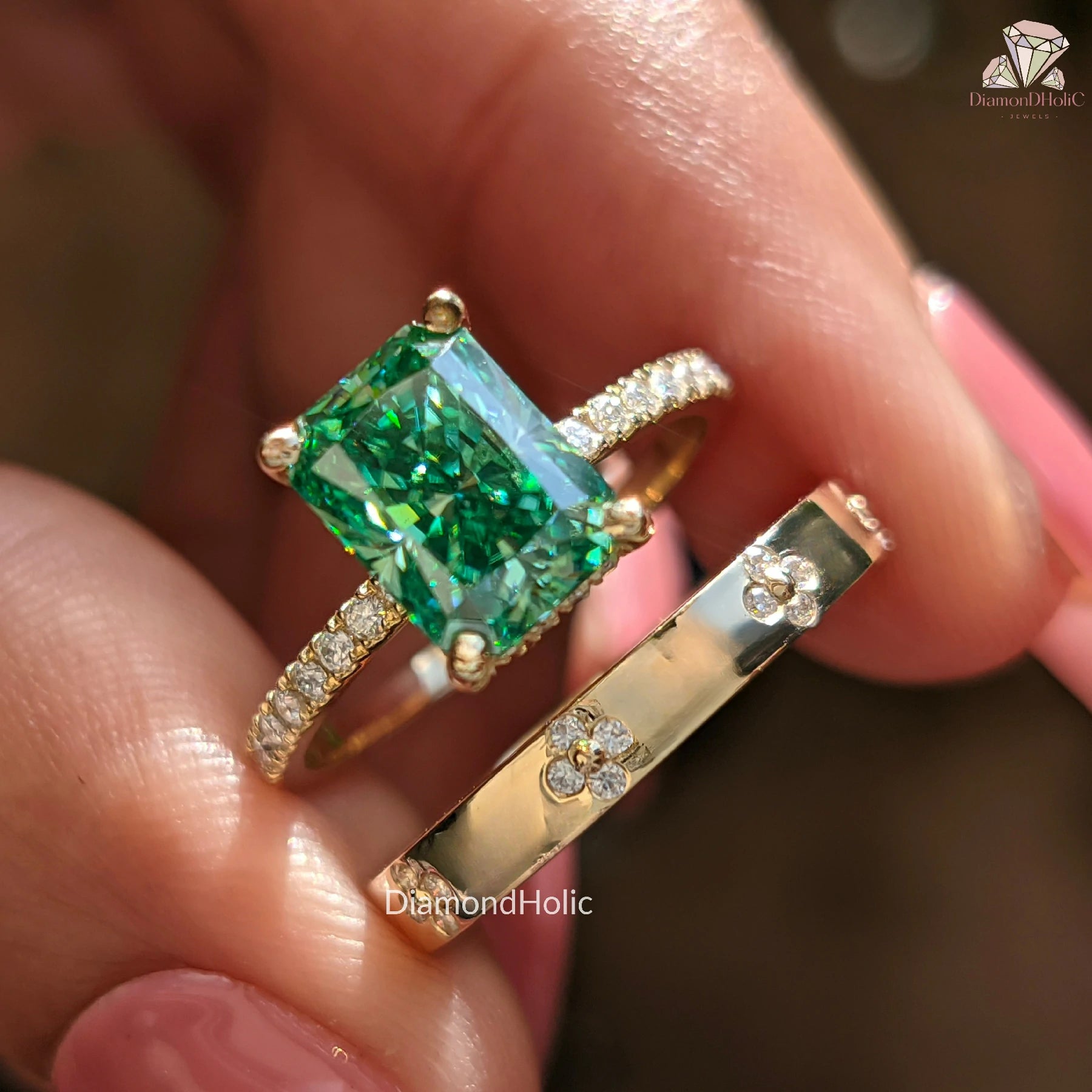 radiant cut diamond ring