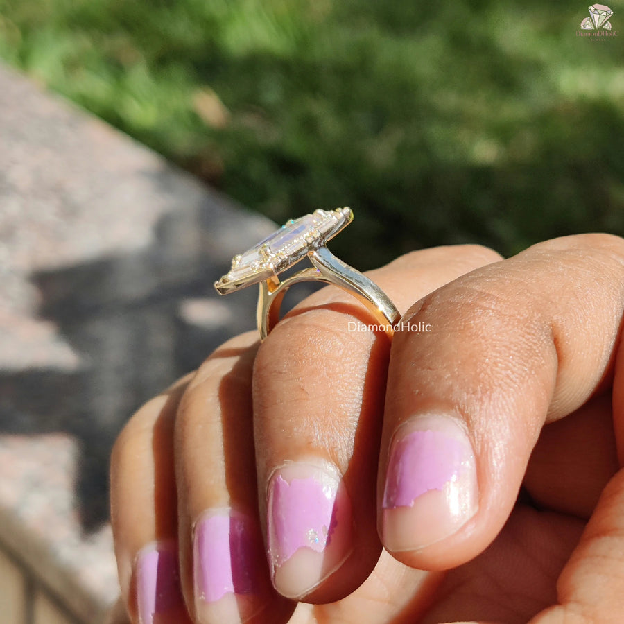 Wedding Ring for Her | Emerald Shine Touch | Romance Promise Style

