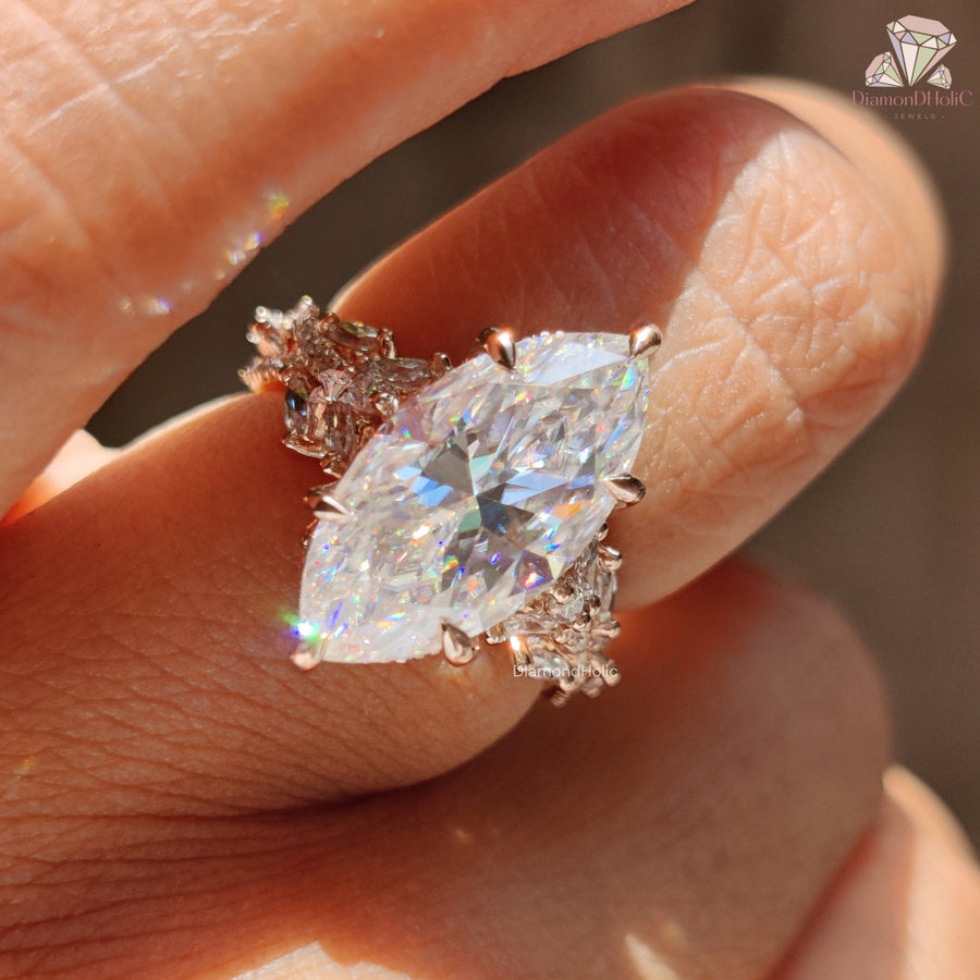 rose gold diamond engagement rings​