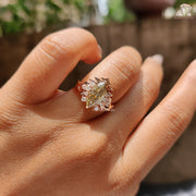 rose gold rings engagement