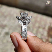 moissanite diamond ring