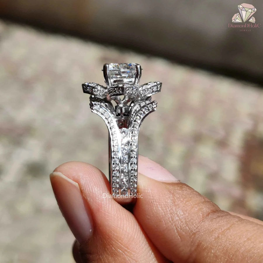moissanite diamond ring