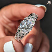round cut diamond ring | round diamond | round ring 