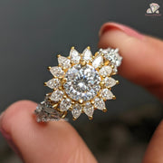 round cut diamond ring