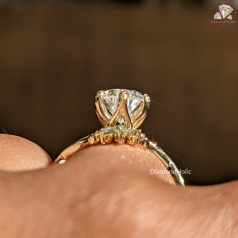 salt and pepper diamond rings       