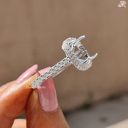 Cushion Cut Engagement Rings With Hidden Halo Setting