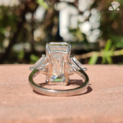 Crafted for Meaning | Moissanite Triangle Ring | Love in Three Stones

