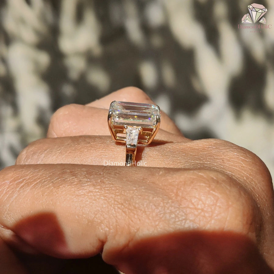 three stone engagement ring
