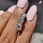three stone wedding band | wedding band