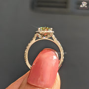 tulip prong engagement ring