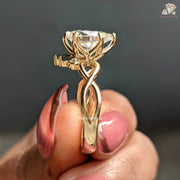 twisted shank engagement ring