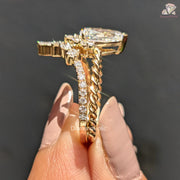 twisted shank engagement ring