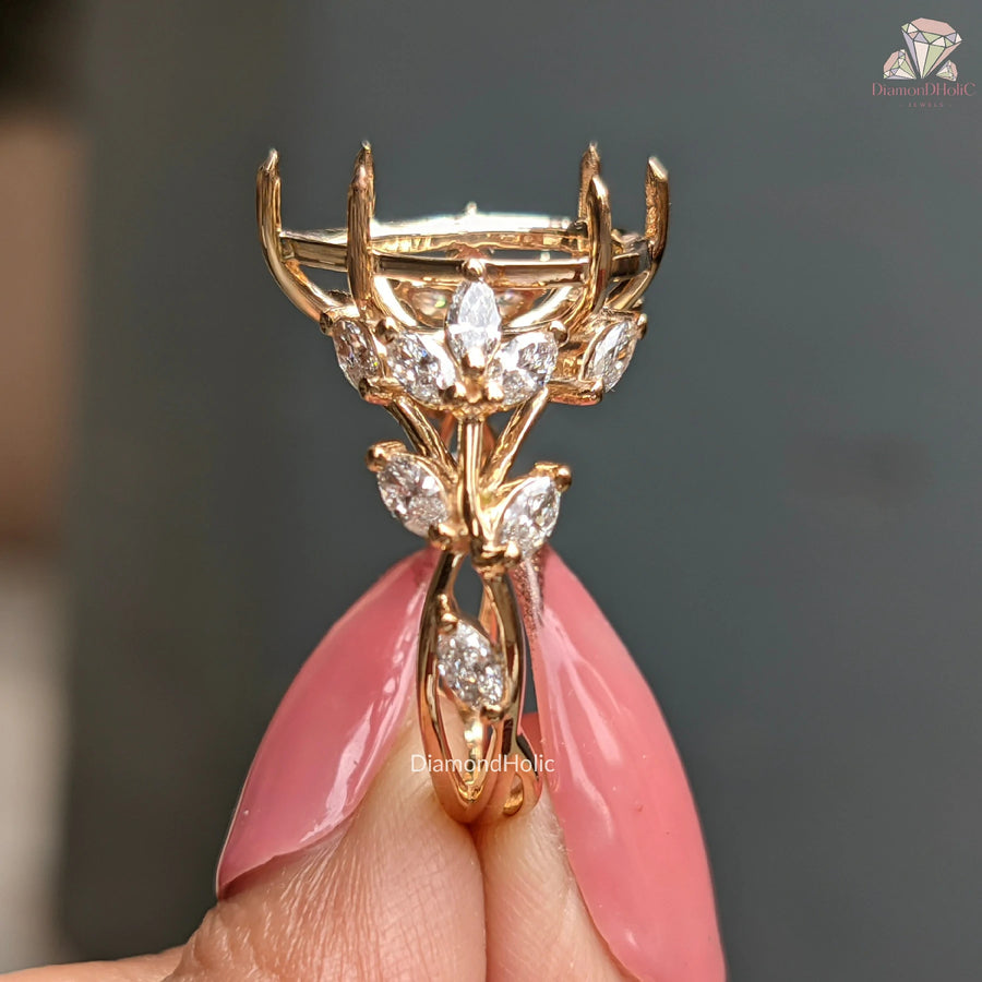 twisted vine engagement ring