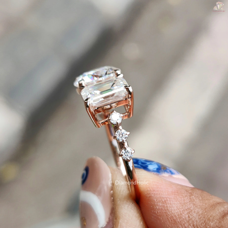 Unique Duo Diamond Ring | Bridal Elegance | Engagement Perfection

