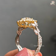 two tone engagement ring​