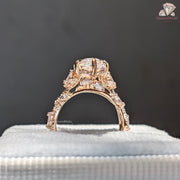 vintage diamond engagement rings​ | crossover shank ring