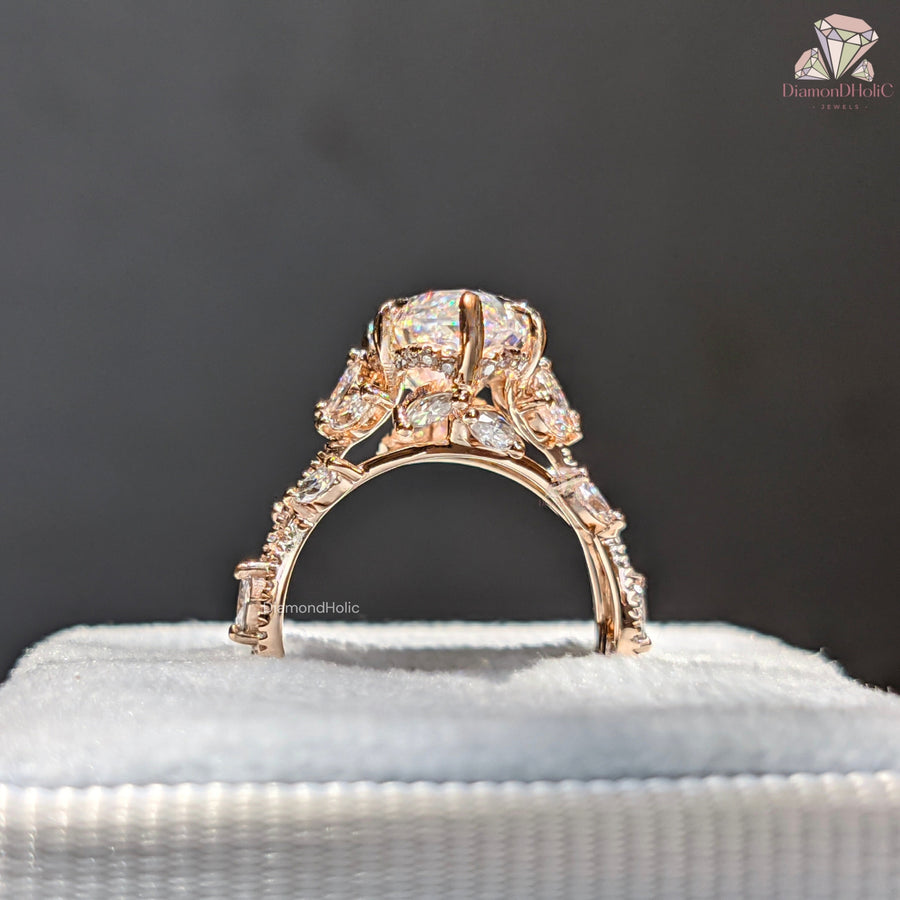 vintage diamond engagement rings​ | crossover shank ring