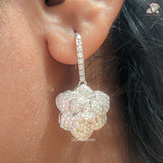 white gold earrings | gold dangle earrings