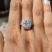 white gold diamond engagement rings for women​