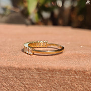 Classic Promise Ring | Moissanite Eternity Band | Emerald Style Gift

