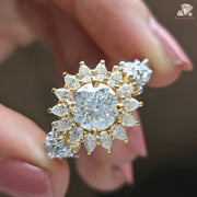  yellow gold engagement ring