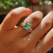 yellow gold bridal ring sets