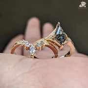 yellow gold wedding ring sets