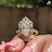  yellow gold engagement ring