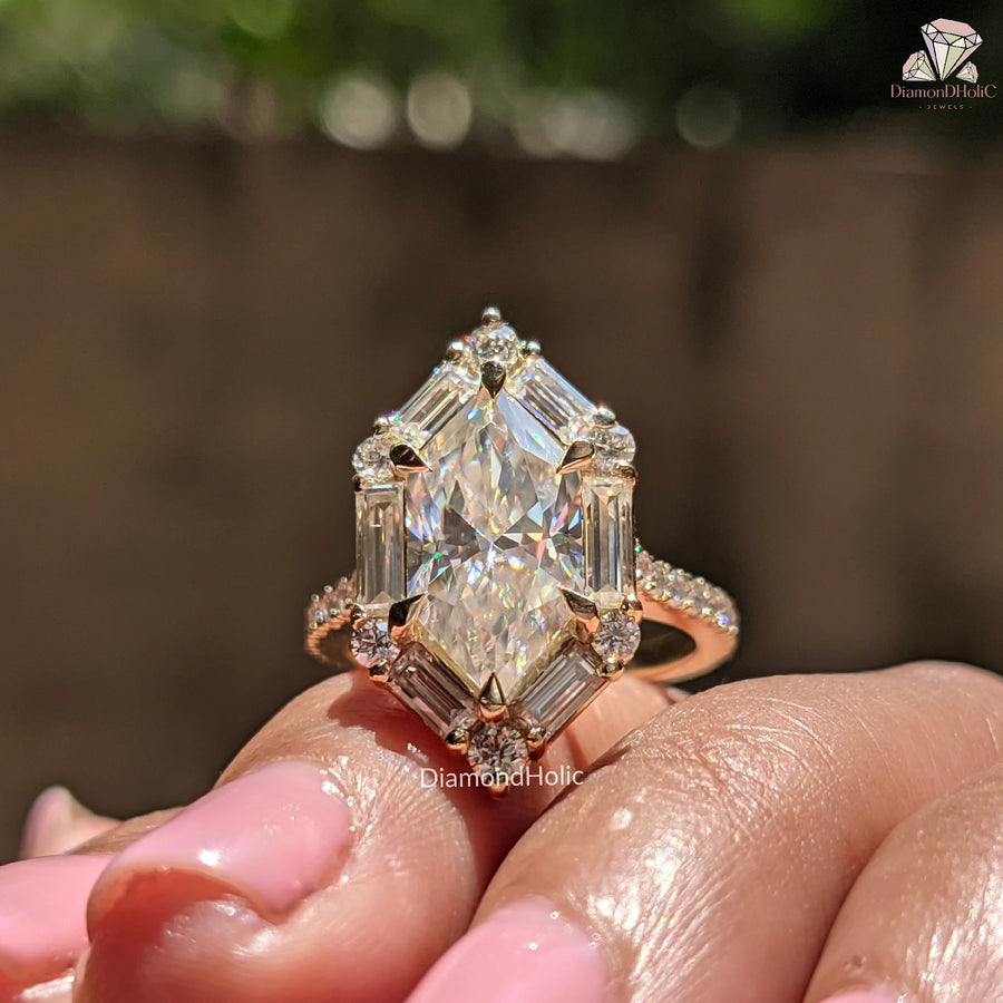  yellow gold engagement ring