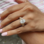  yellow gold engagement ring